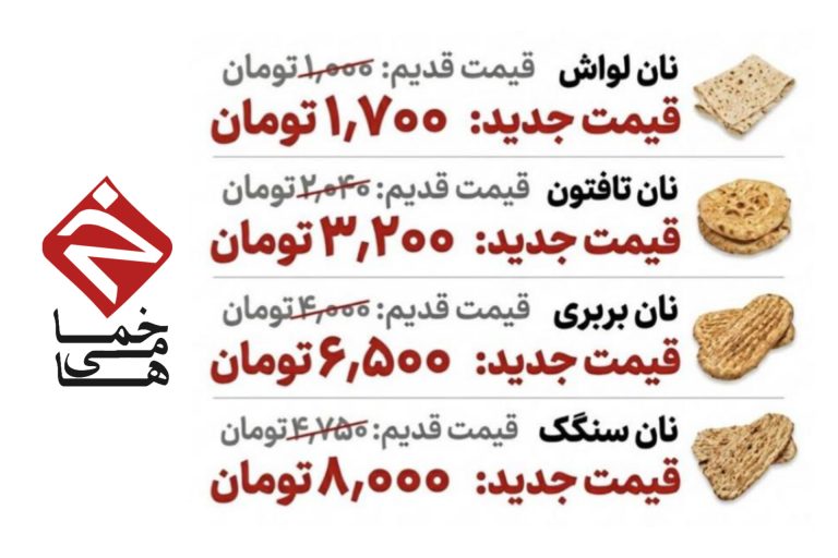 قیمت جدید نان در استان گیلان