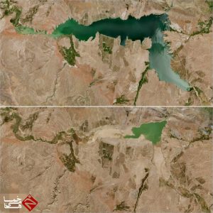 ذخیره آب سد منجیل